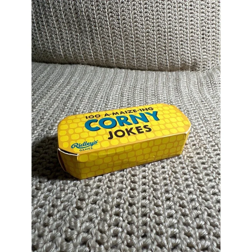 Ridleys Games 100 A-Maize-ing Corny Jokes Card Set In Box Icebreaker Family Fun
